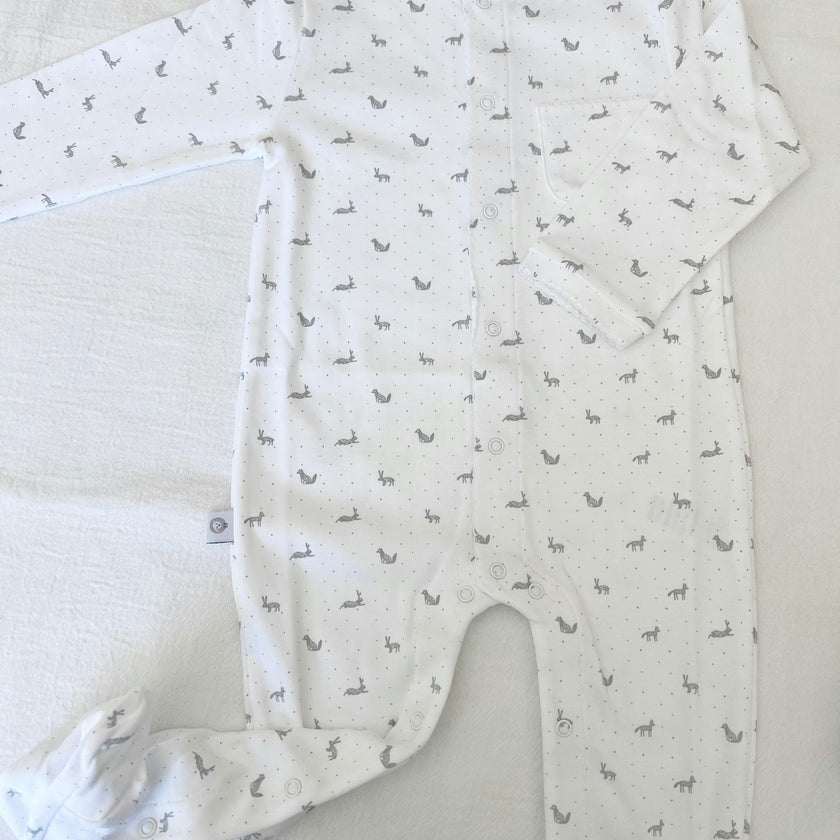 Little Gray Rabbits Pima Baby Pajama