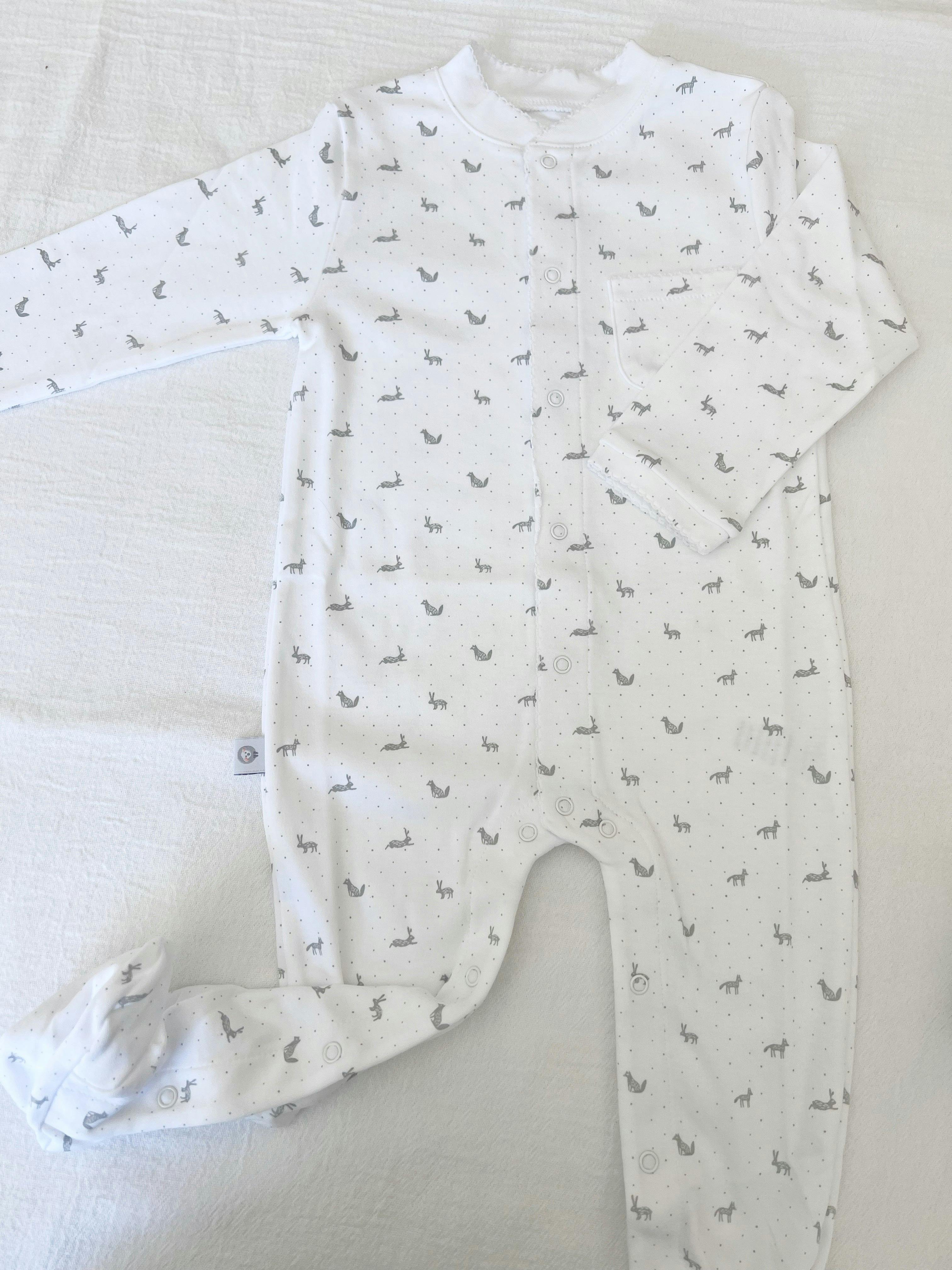 Little Gray Rabbits Pima Baby Pajama