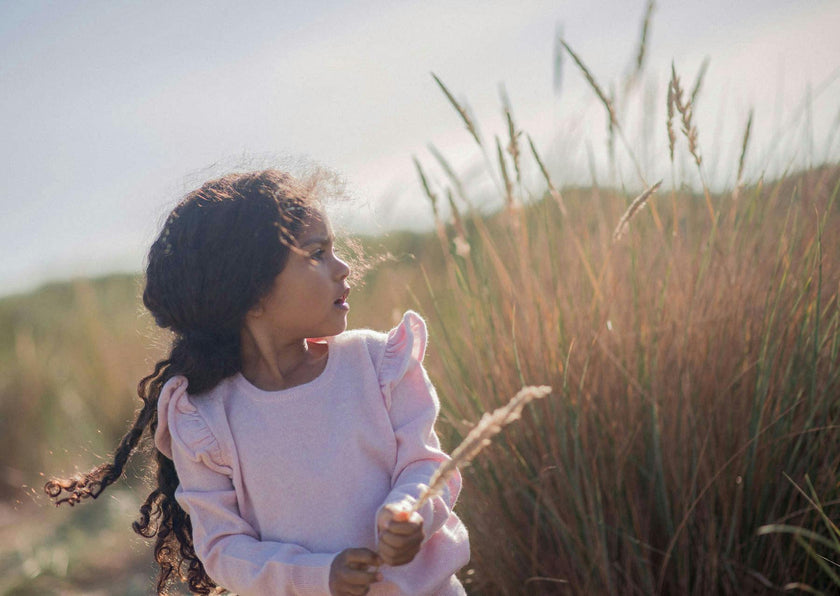 Delicate Frilled Jumper | 100% cashmere
