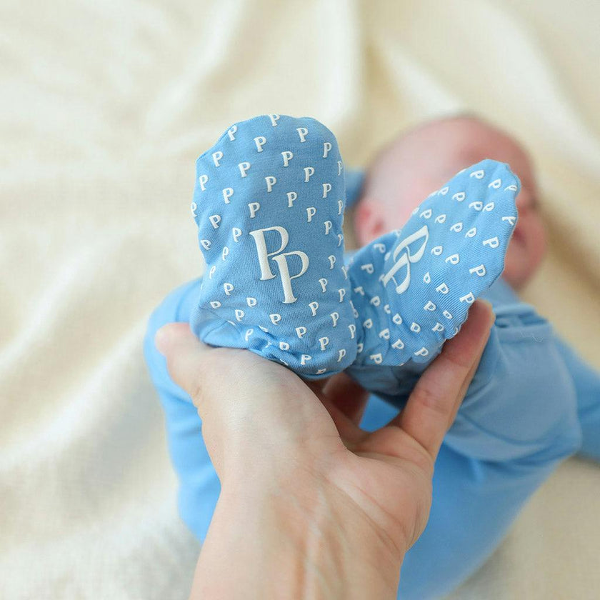 Hattie Blue Footie Zippered One Piece