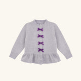 Velvet Bow Cardigan