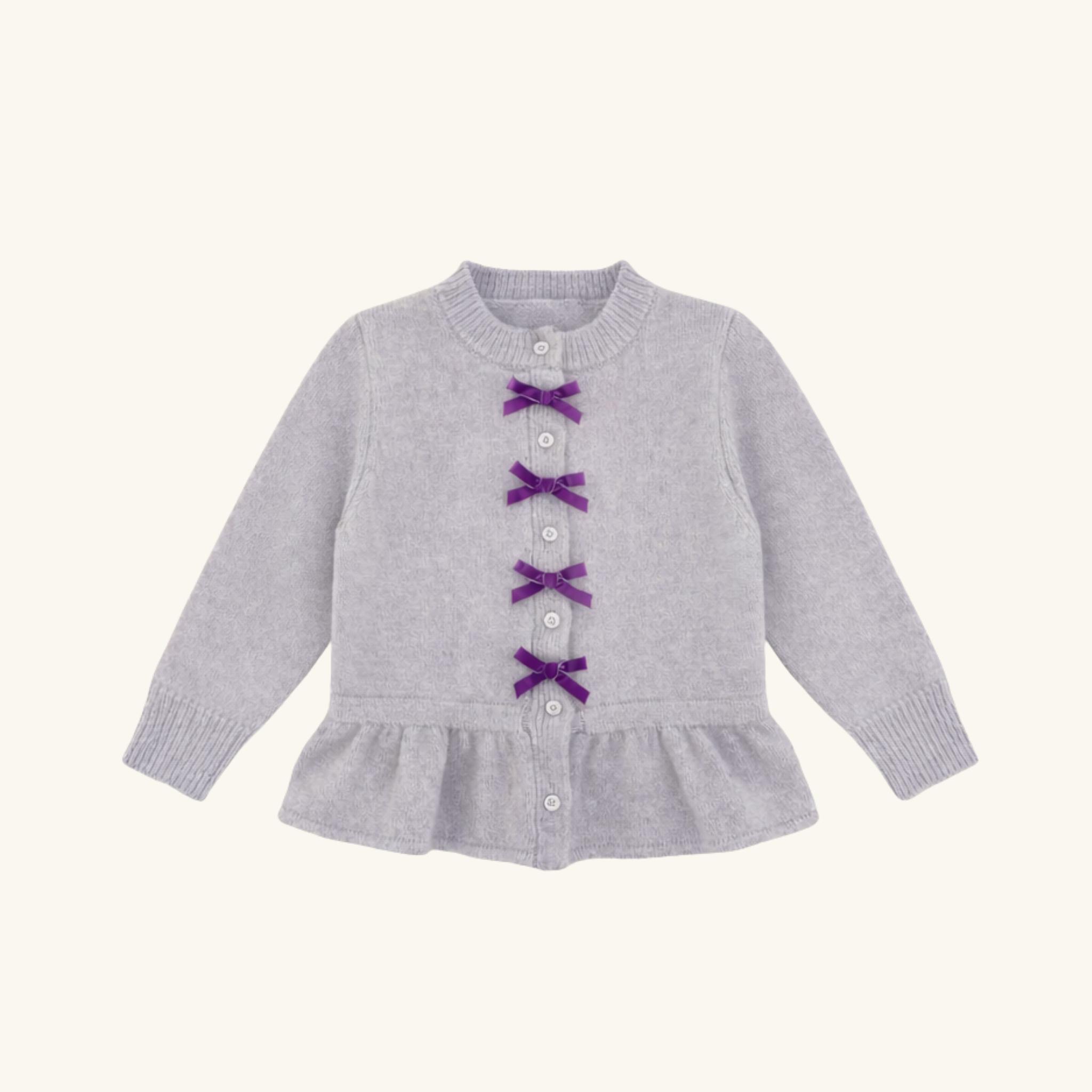 Velvet Bow Cardigan