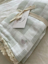 Little Mallard Duck QUILTED 6 Layer Gauze Blanket