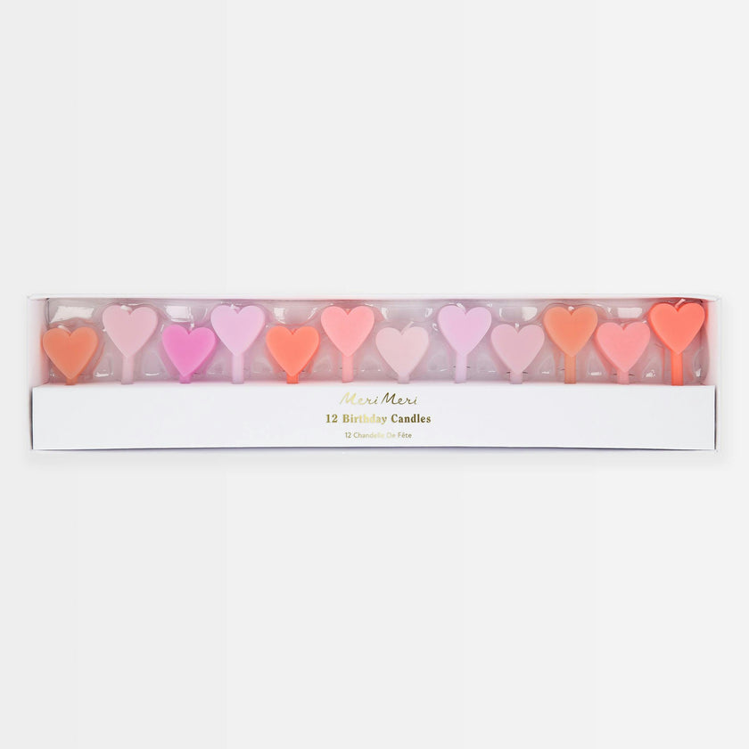 Pink Heart Candles