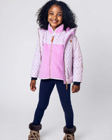 Kids Fleece Jacket in Pink Lavender