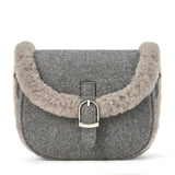 Shae Wool Crossbody Buckled Bag