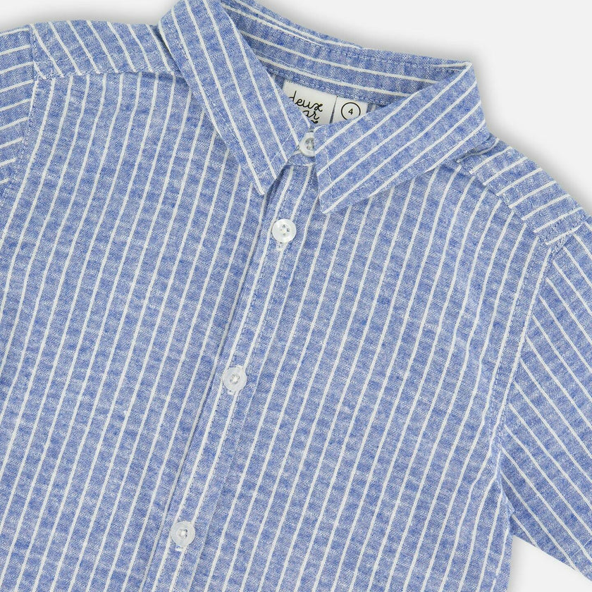 Chambray Short-Sleeve Shirt