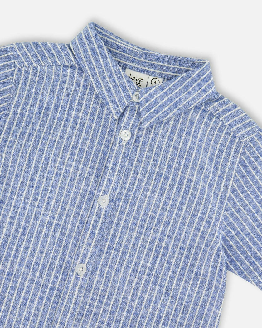 Chambray Short-Sleeve Shirt