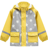 Stars Print Rain Hooded Jacket