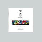 Etta Loves X Keith Haring XL 'Brazil' Print Muslin Multi-Purpose Square Blanket