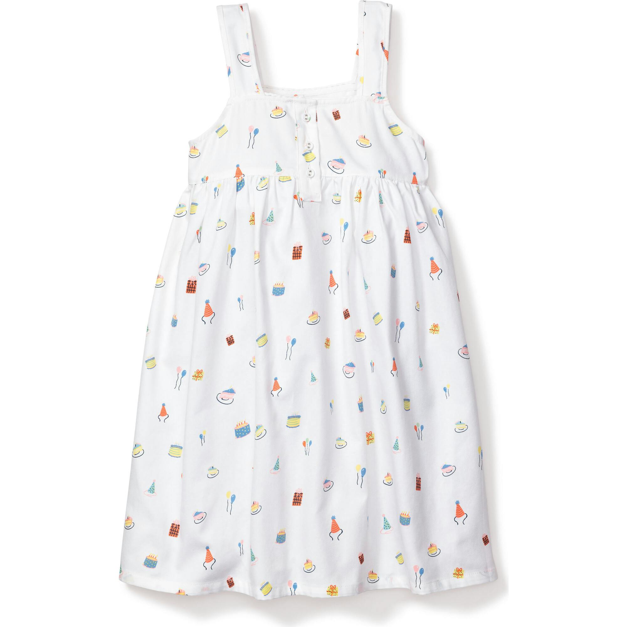 Girl's Twill Charlotte Nightgown in Birthday Wishes
