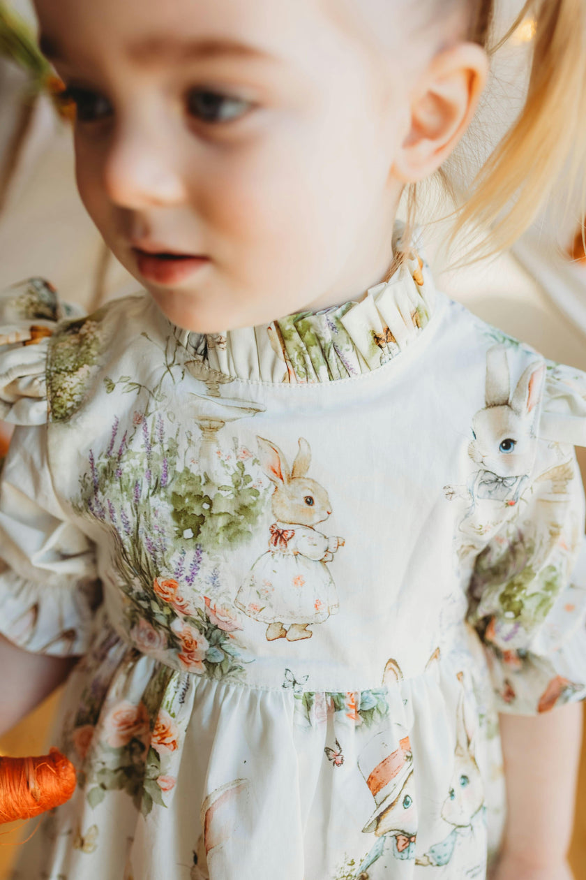 Aoki Dress-Bramble Rabbit Short Sleeve