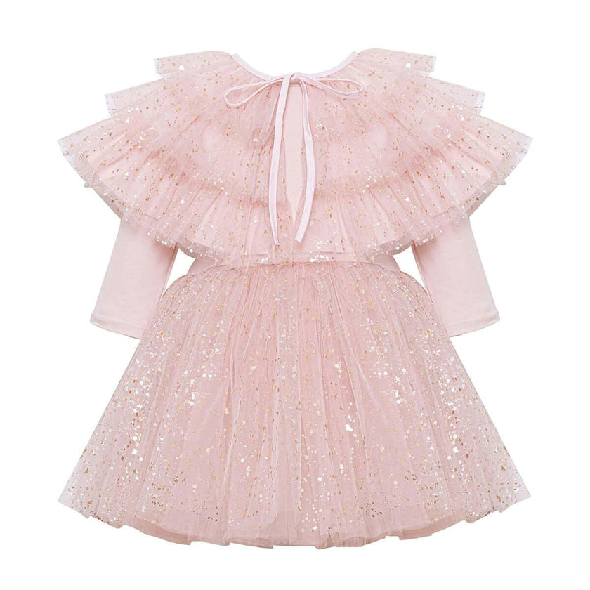 Full Shiny Pink Dress Set
