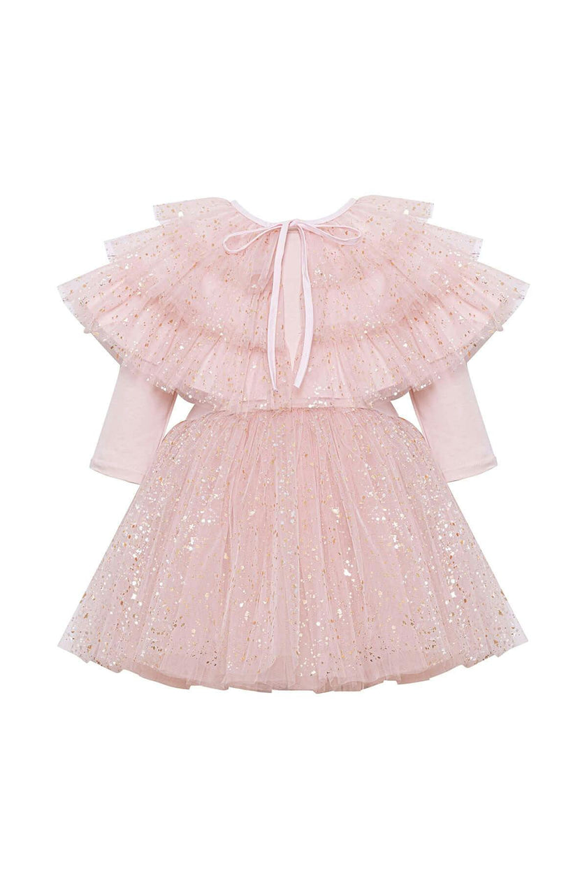Full Shiny Pink Dress Set