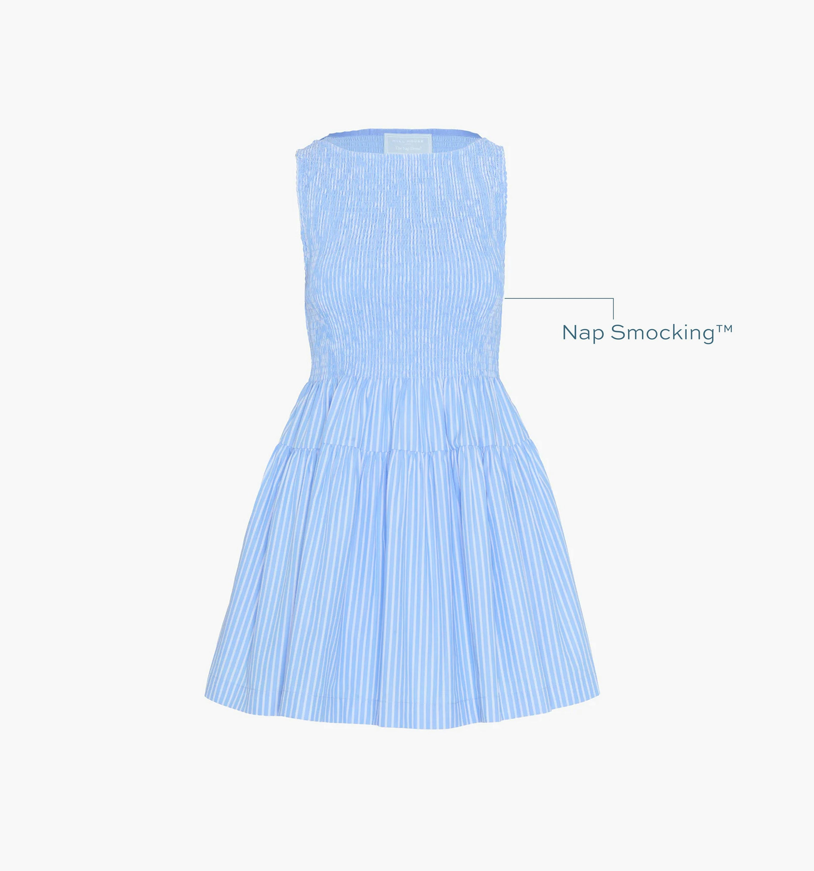 The Cosima Mini Nap Dress - Blue Stripe