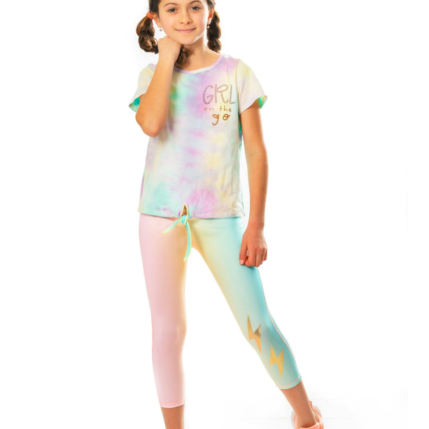 Fenna Pastel Activewear Capri Leggings