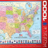 Map of the United States - 1000 pc Puzzle