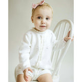 Rosette Knit Bubble Romper
