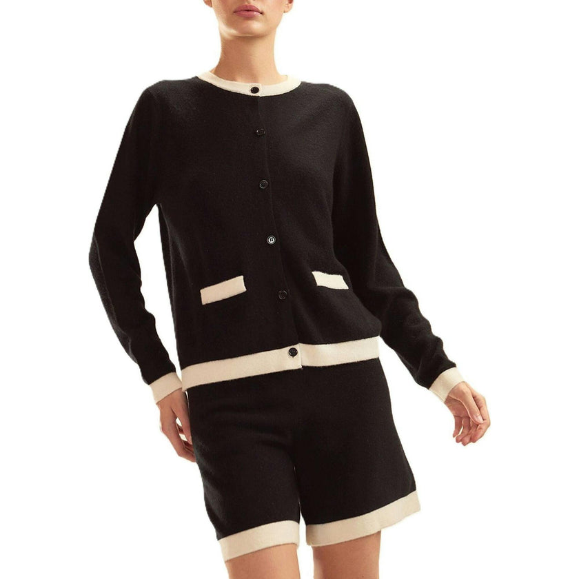Wool Cashmere 2 Tones Cardigan