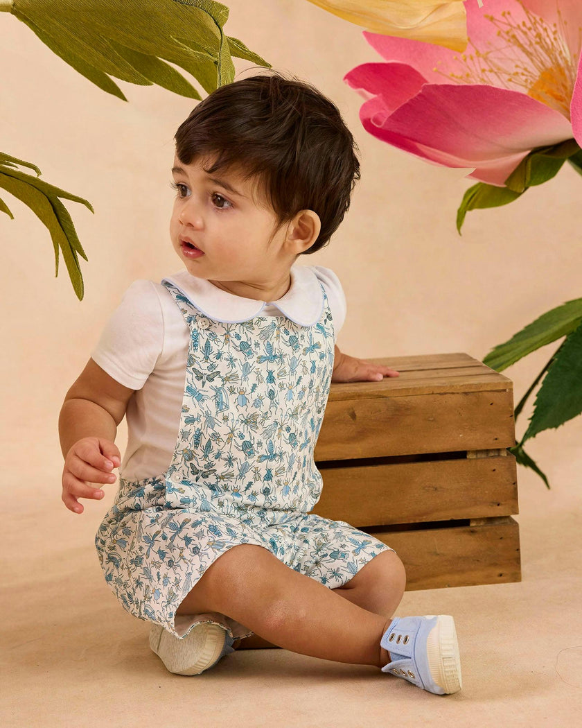 Baby Alexander Bib Shorts in Blue Bugs