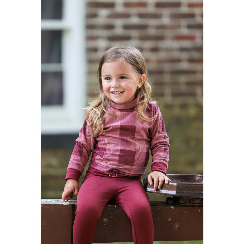 Baby Unisex Corduroy Plaid Neck Shirt & Solid Pant Set