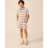 Organic Recess Polo in Terry Stripe