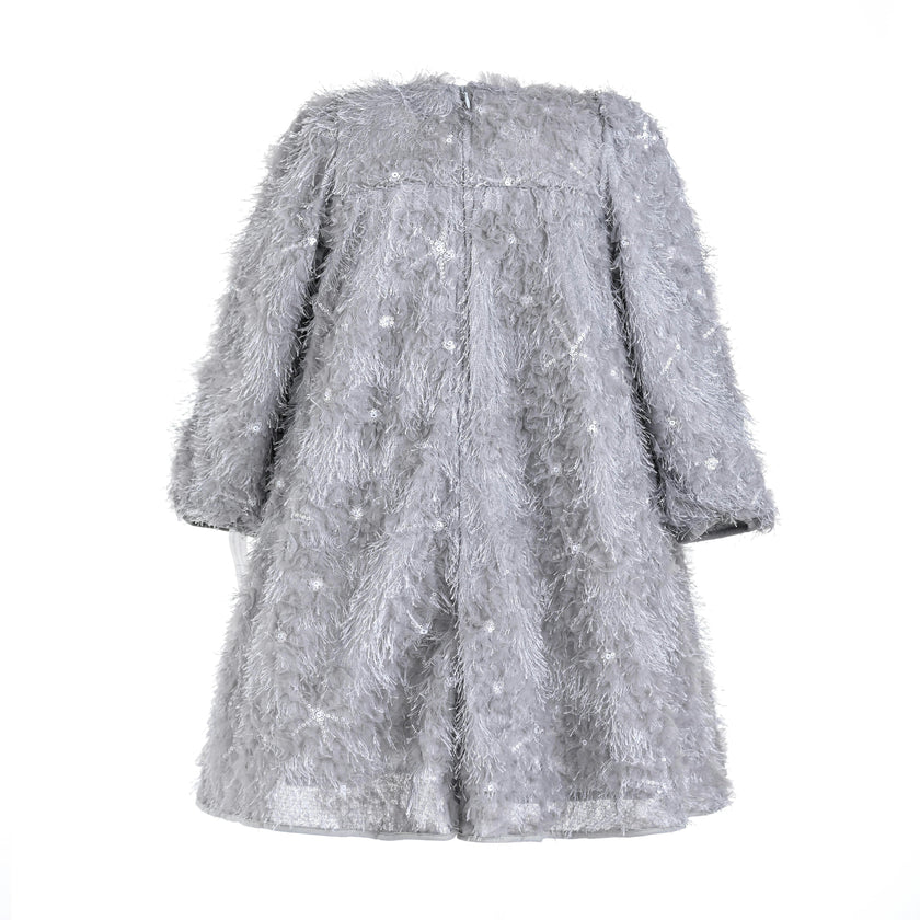 Silver Shimmer A-Line Dress