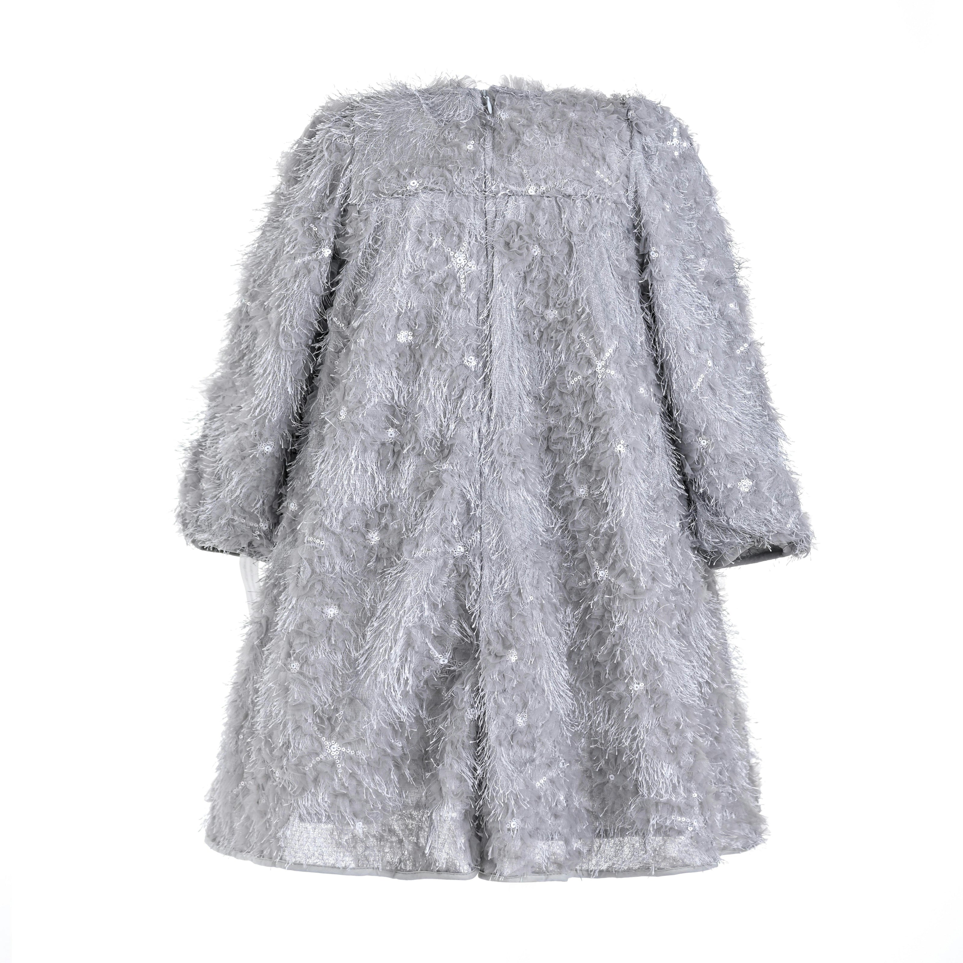 Silver Shimmer A-Line Dress