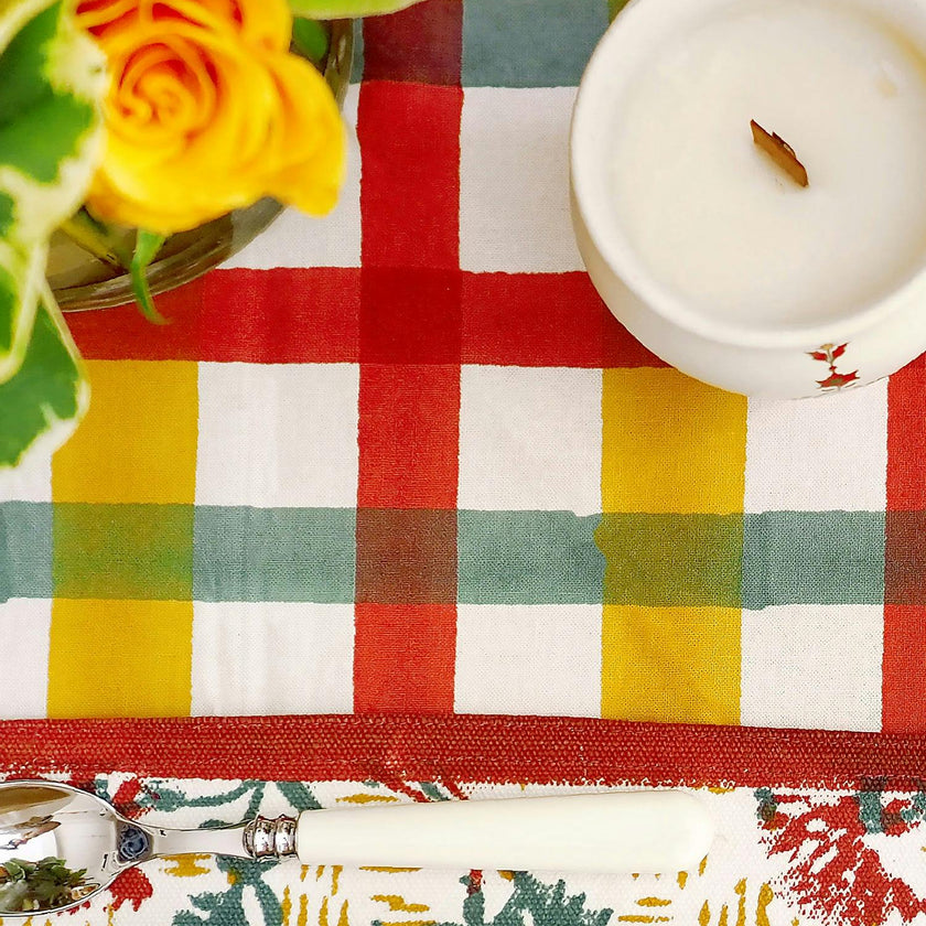 Block-Printed Table Cloth