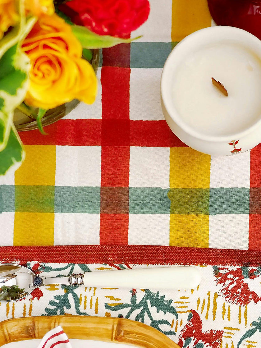 Block-Printed Table Cloth