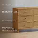 Namesake Marin with Cane 6 Drawer Assembled Dresser