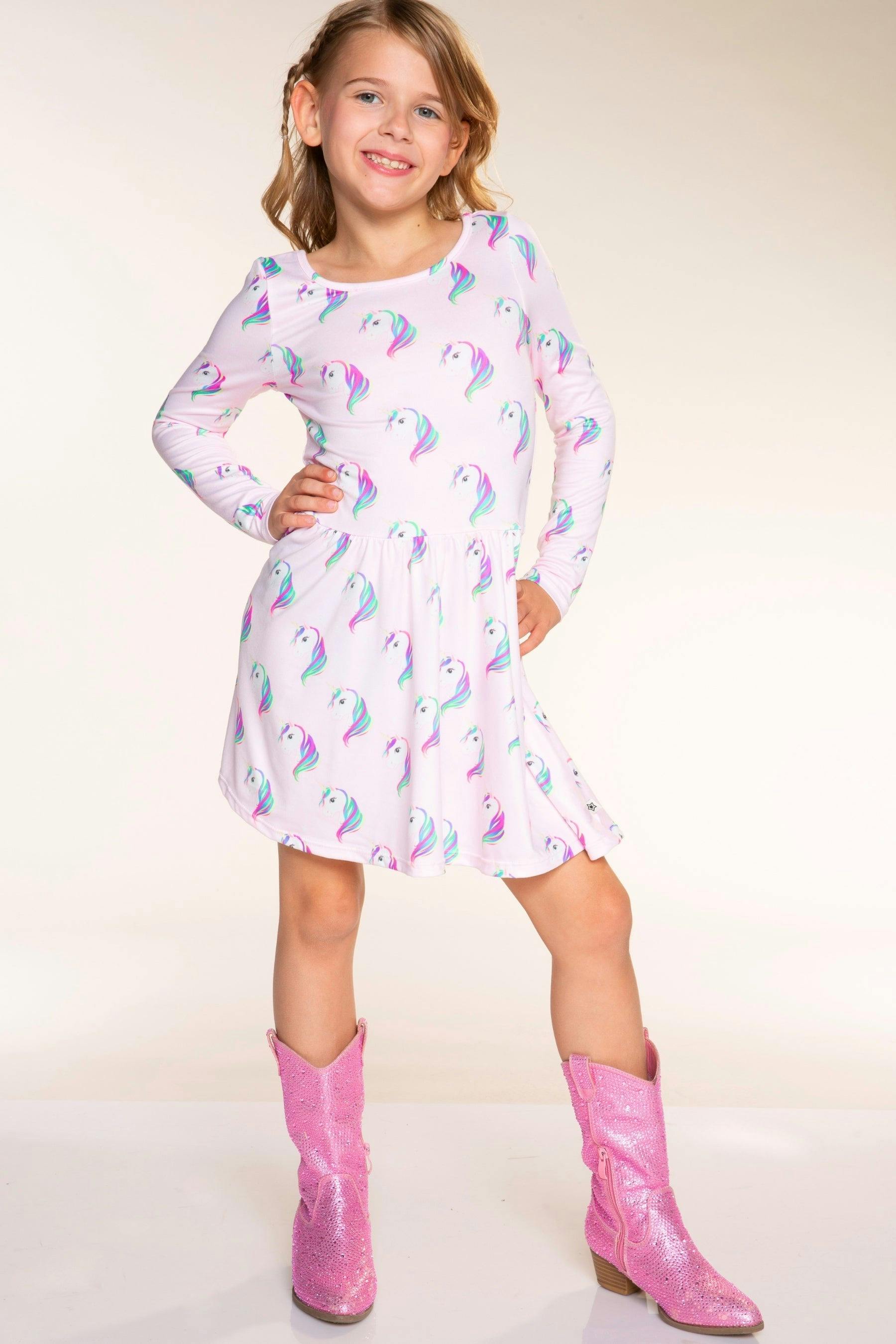 Simply Soft Long Sleeve Scoop Back Be Happy Dress