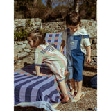 children's short dungaree - blue denim