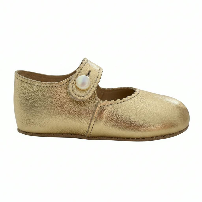 Emma Pre-Walker Baby Girl Shoes - Golden
