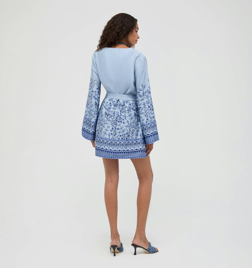The Magnolia Tunic - Cornflower Wildflower Field