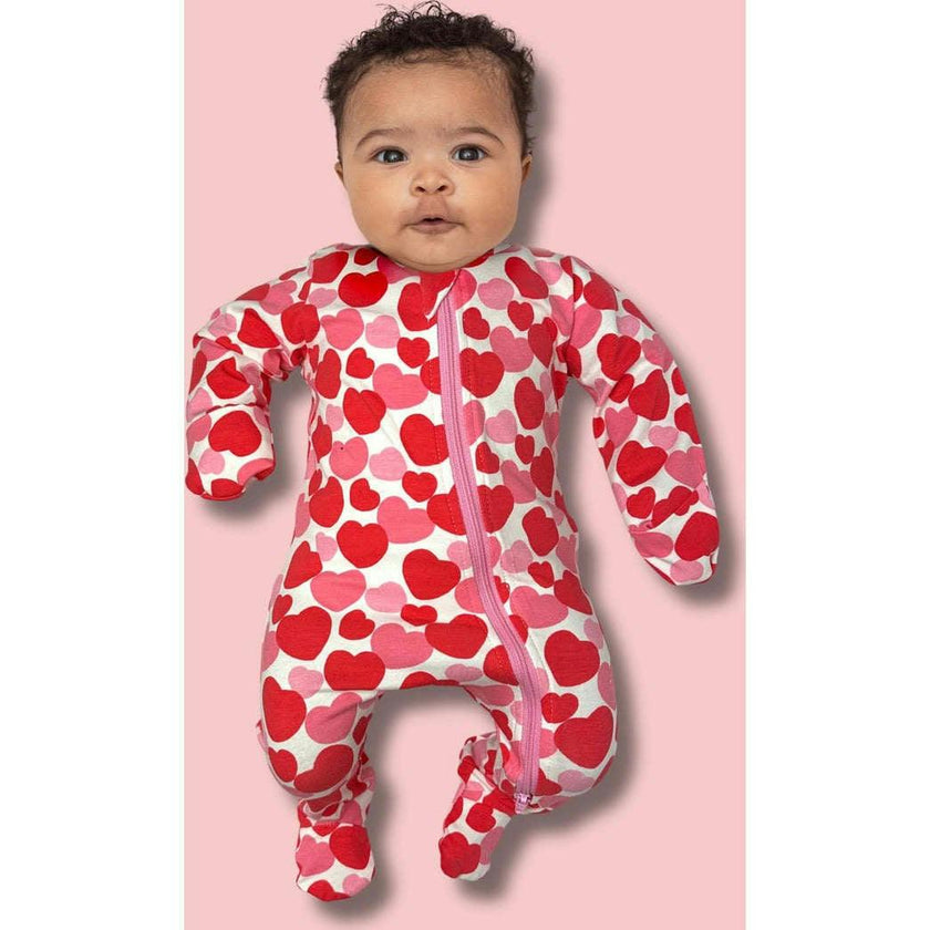 Organic Zippered Footed Onesie