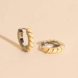 Color Chunky Rounded Huggie Hoop Earrings