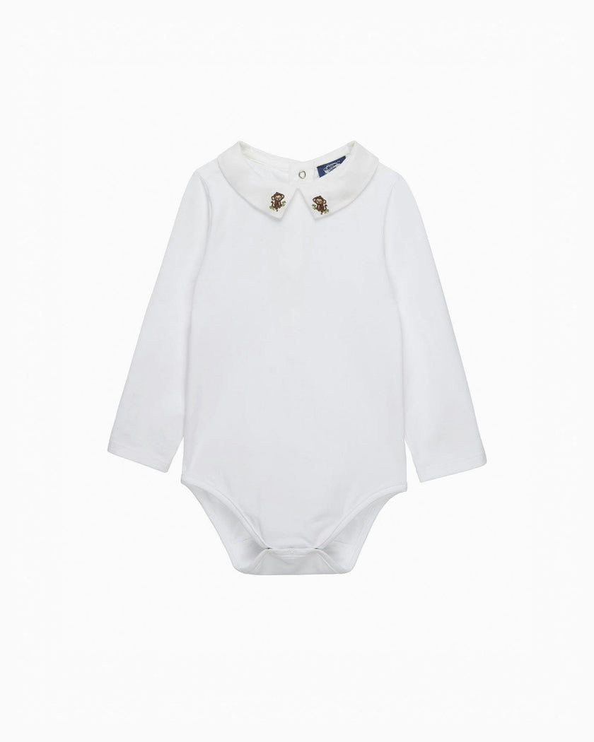 Baby Monty Long Sleeved Bodysuit in Monkey