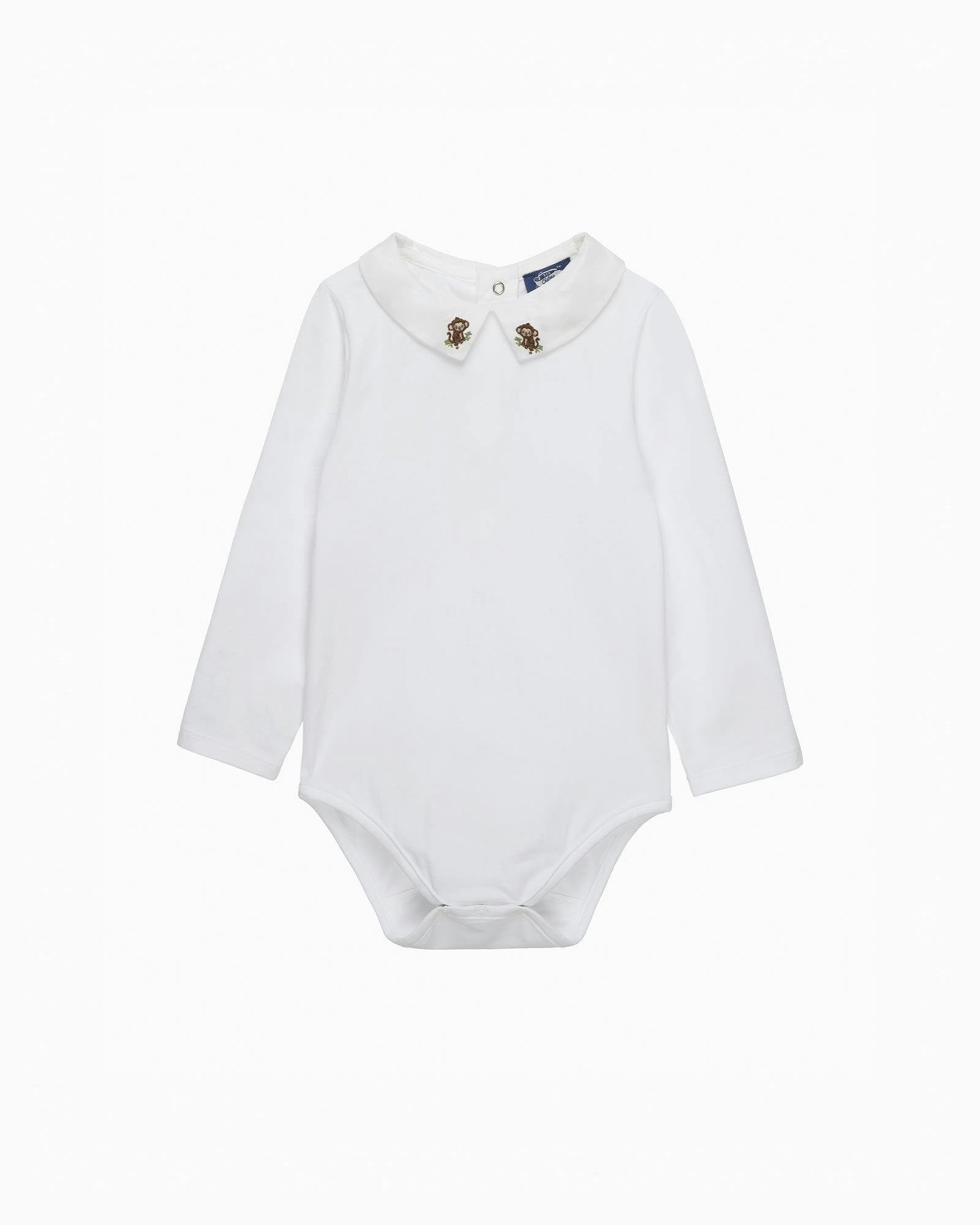 Baby Monty Long Sleeved Bodysuit in Monkey