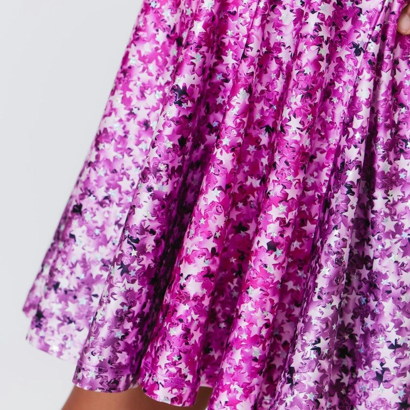 Girls Cap Sleeve Skater Dress