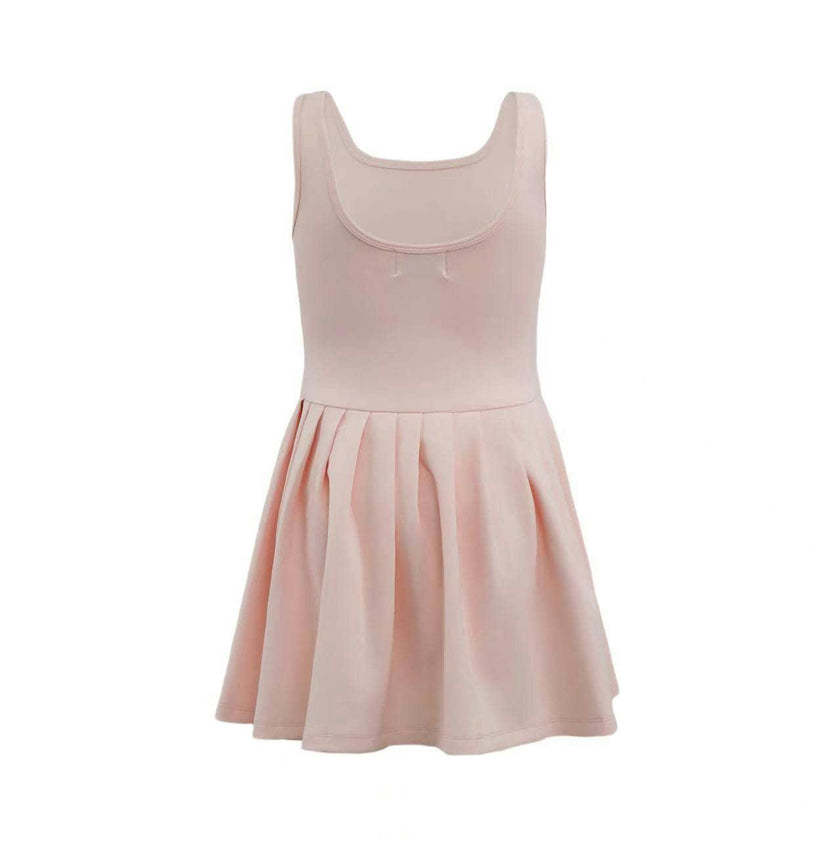 Peach Heart Scuba Tennis Dress