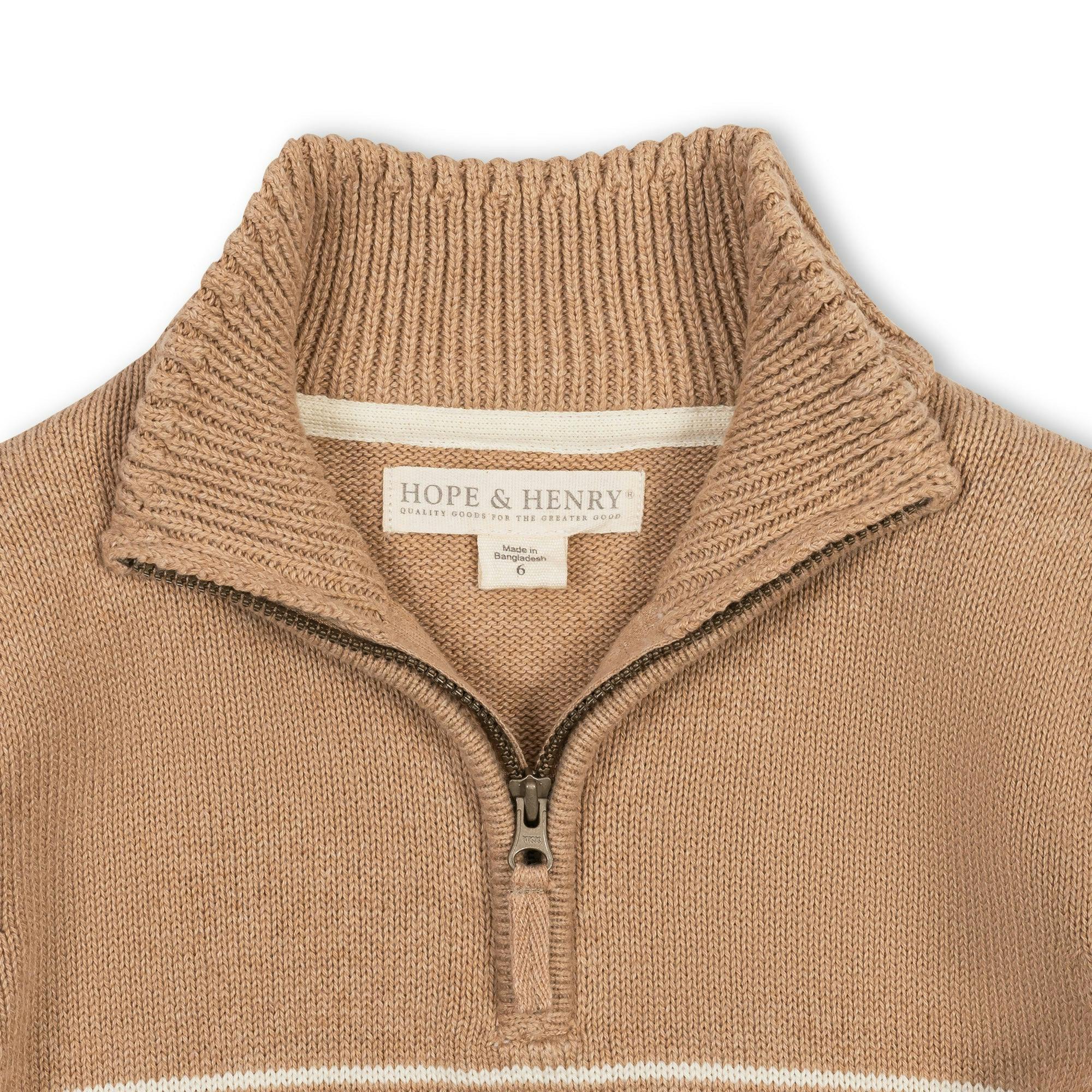 Organic Half Zip Sweater