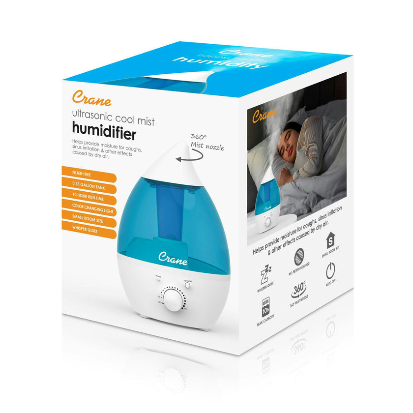 Crane 0.35 Gallon Mini-Drop Cool Mist Humidifier