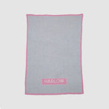 Monogrammed Herringbone Baby Blanket