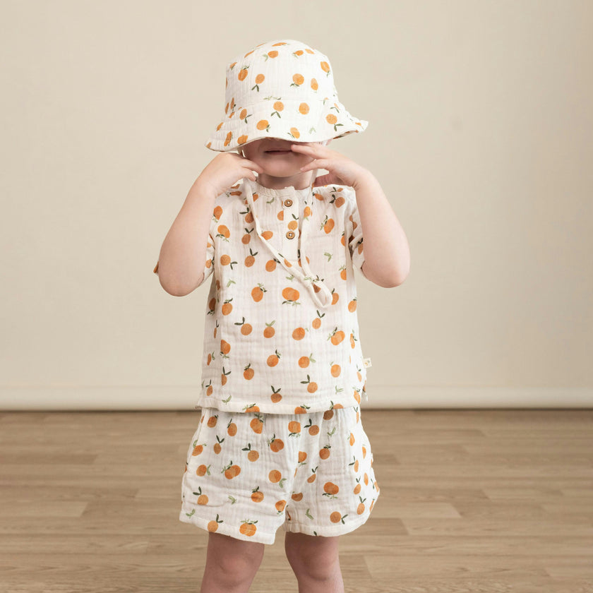 Organic Raglan Shirt & Shorts Set