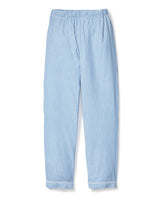 Kid's Twill Pajama Pants in French Blue Heritage Stripe