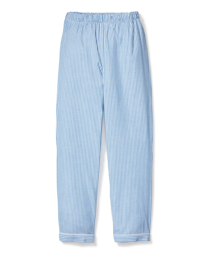 Kid's Twill Pajama Pants in French Blue Heritage Stripe