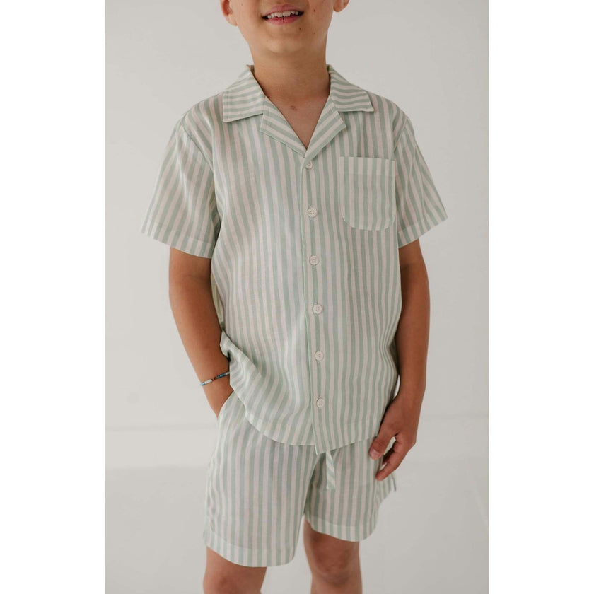Boy's Drawstring Linen Shorts