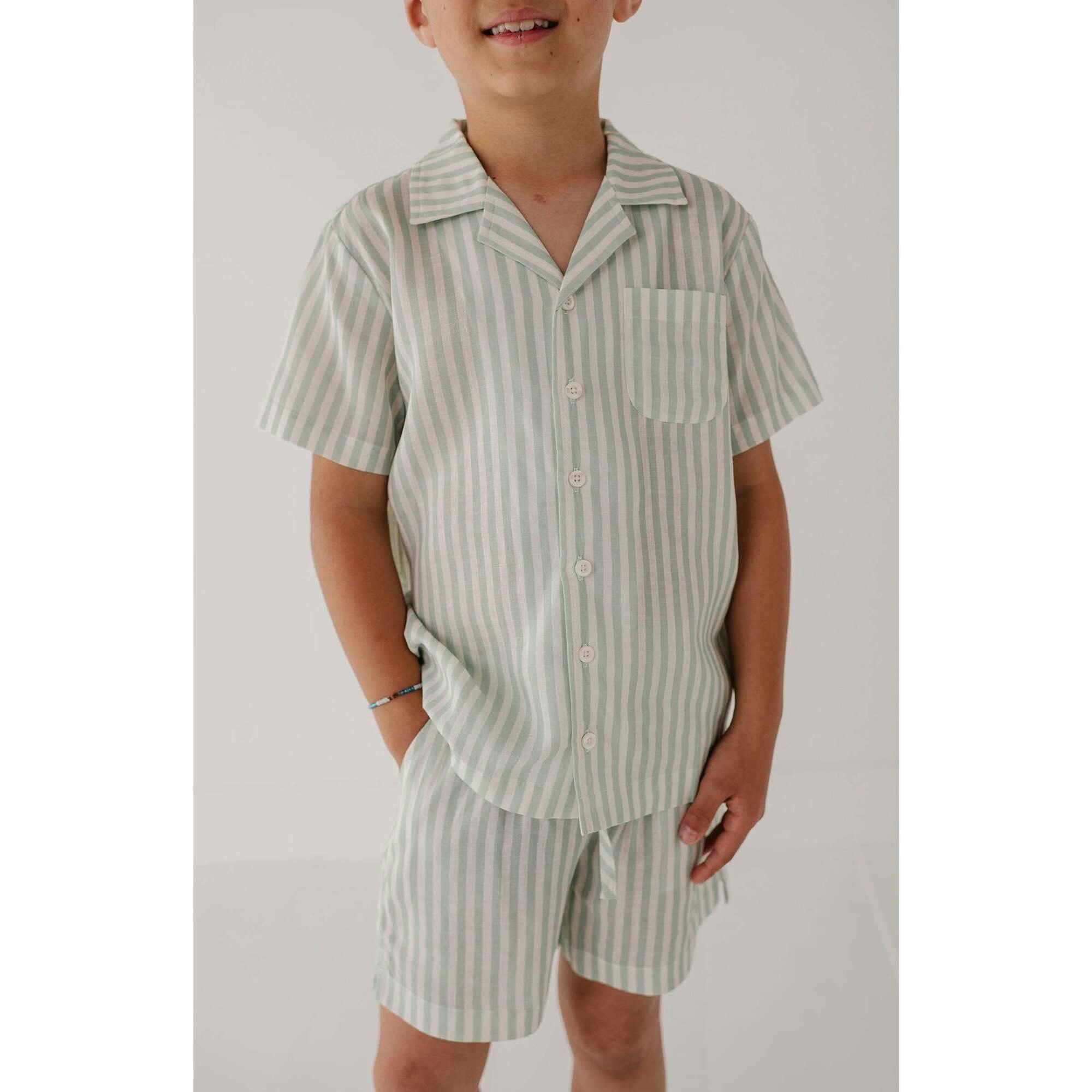 Boy's Drawstring Linen Shorts