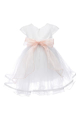 White Satin Ribbon Dress